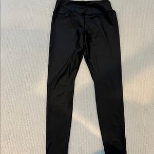 Forever 21 shiny black leggings